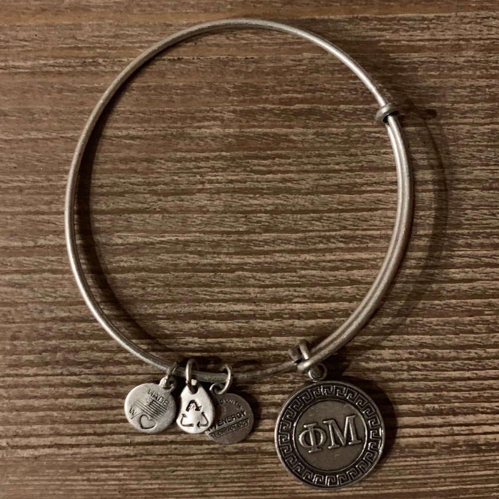Alex and Ani Phi Mu charm bangle